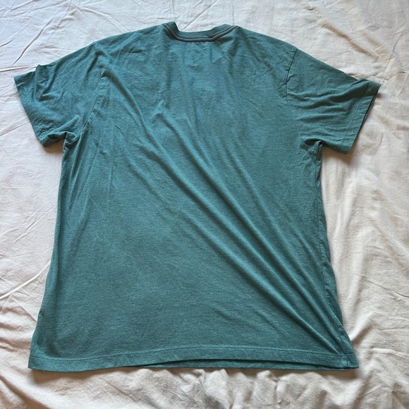 RVCA T Shirt Men's XXL Graphic Balance of Opposites Vintage Dye Slim Fit Green - Picture 2 of 11
